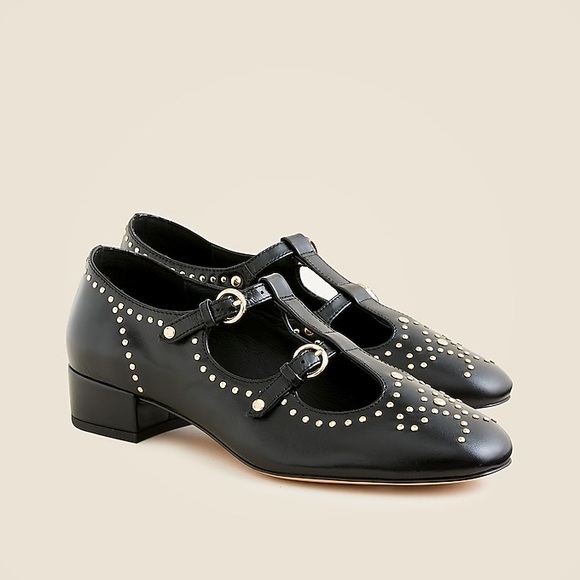 J. Crew Shoes - J Crew Teagan T-strap wing tip heels in patent leather CM927